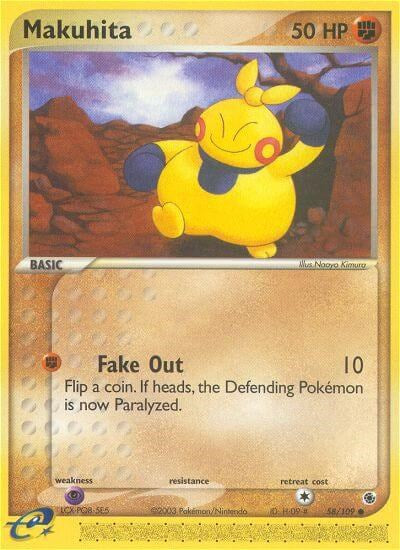Makuhita (58/109) [EX: Ruby & Sapphire] | Jomio and Rueliete's Cards and Comics