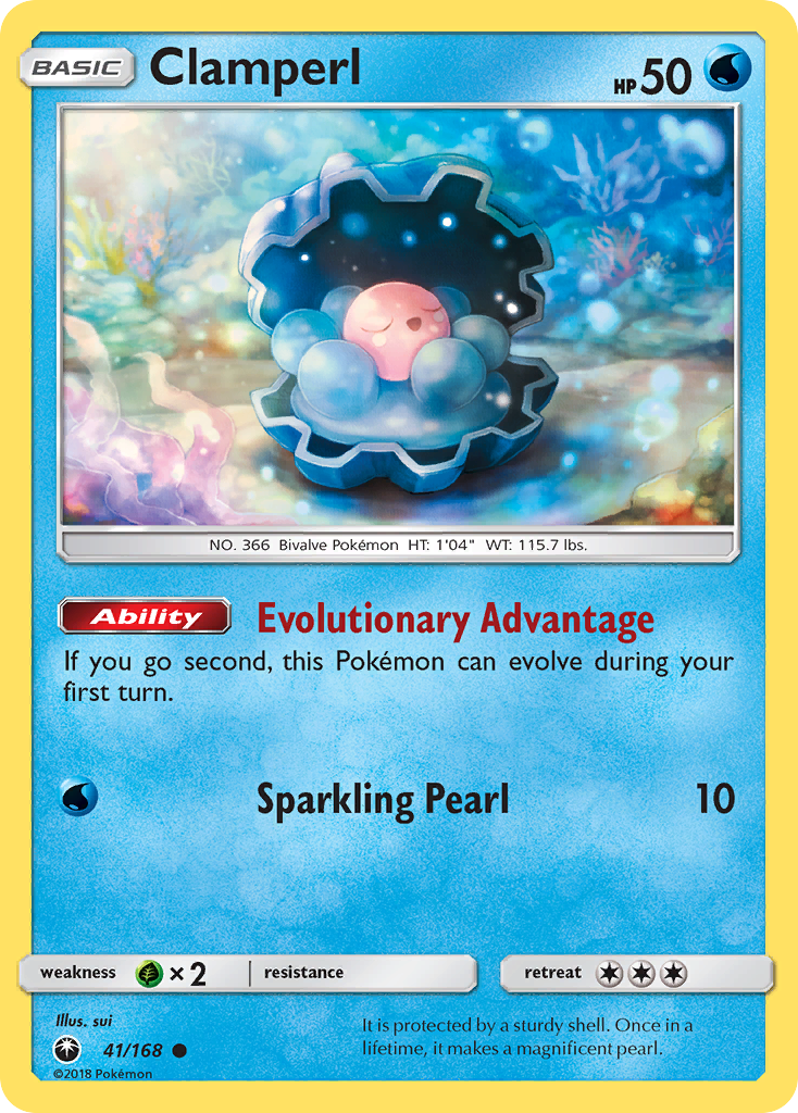 Clamperl (41/168) [Sun & Moon: Celestial Storm] | Jomio and Rueliete's Cards and Comics