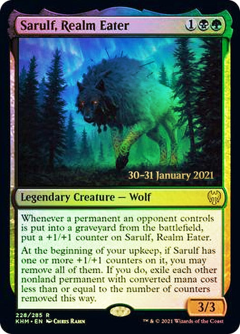 Sarulf, Realm Eater [Kaldheim Prerelease Promos] | Jomio and Rueliete's Cards and Comics