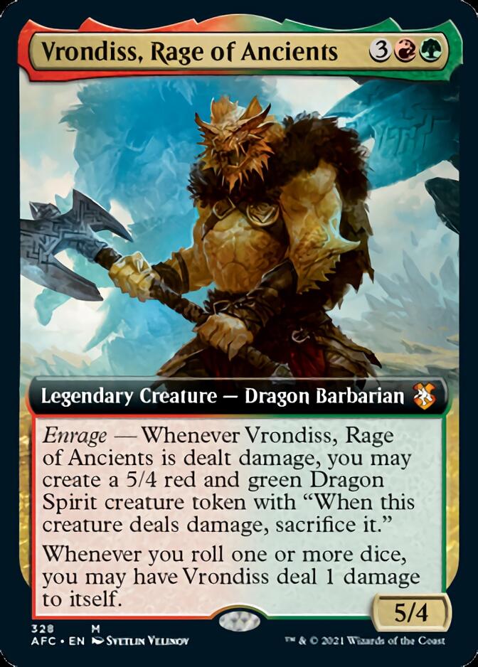 Vrondiss, Rage of Ancients (Extended Art) [Dungeons & Dragons: Adventures in the Forgotten Realms Commander] | Jomio and Rueliete's Cards and Comics