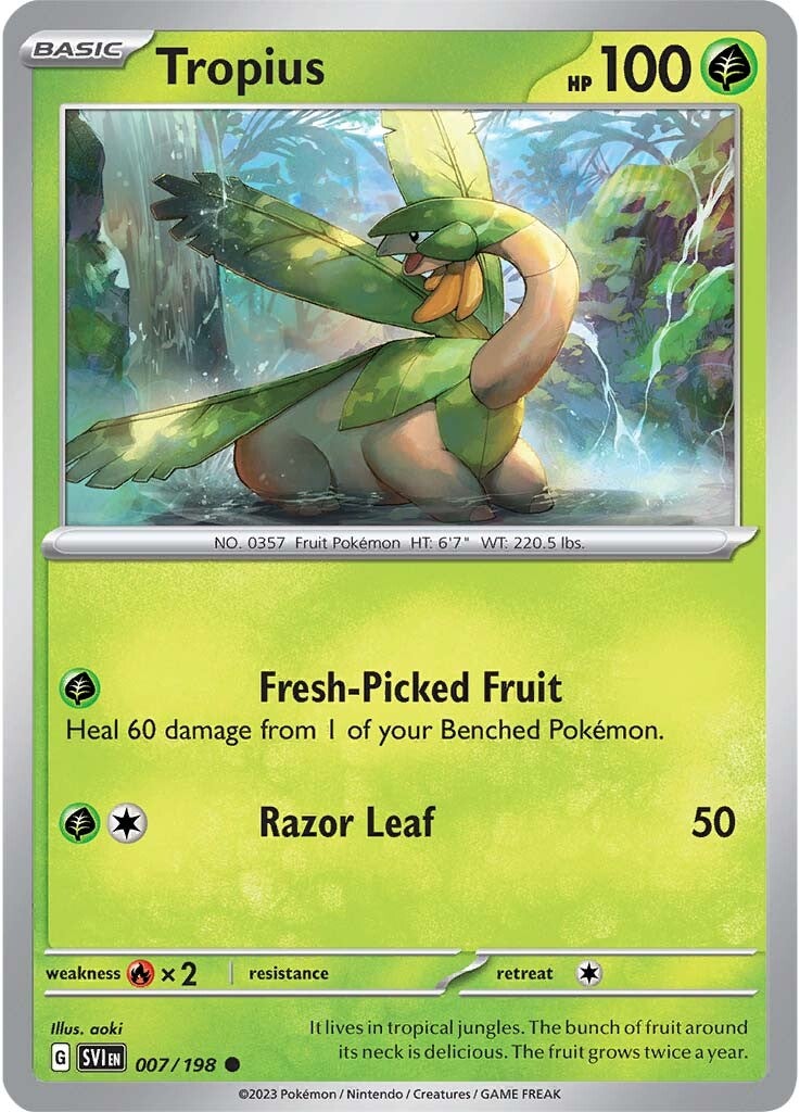 Tropius (007/198) [Scarlet & Violet: Base Set] | Jomio and Rueliete's Cards and Comics