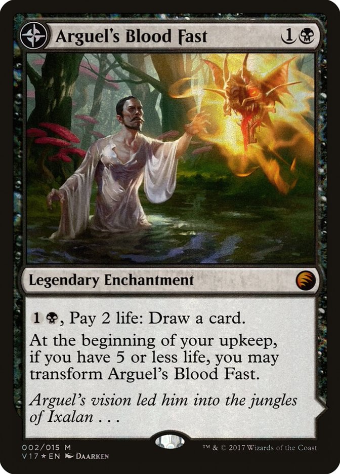 Arguel's Blood Fast // Temple of Aclazotz [From the Vault: Transform] | Jomio and Rueliete's Cards and Comics