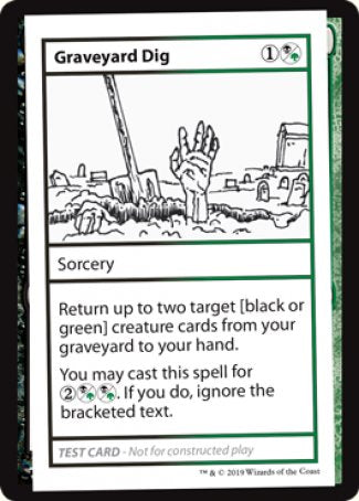 Graveyard Dig (2021 Edition) [Mystery Booster Playtest Cards] | Jomio and Rueliete's Cards and Comics