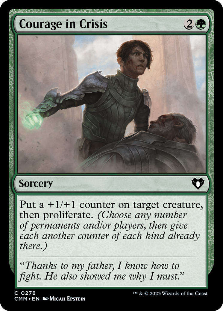 Courage in Crisis [Commander Masters] | Jomio and Rueliete's Cards and Comics