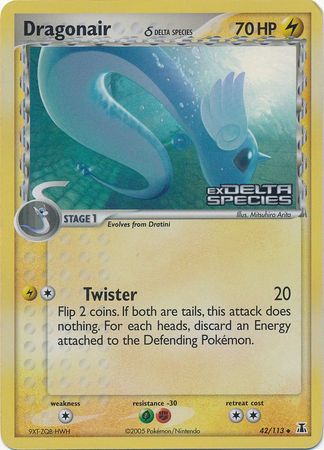 Dragonair (42/113) (Delta Species) (Stamped) [EX: Delta Species] | Jomio and Rueliete's Cards and Comics