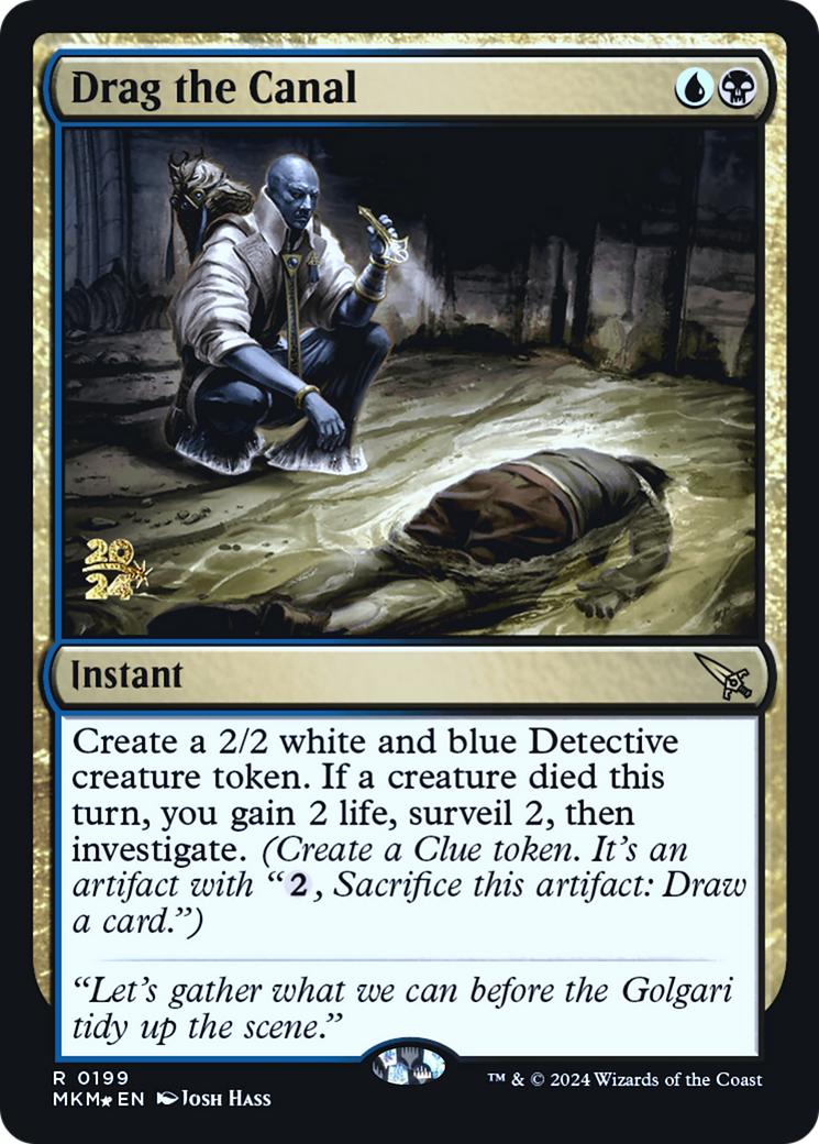 Drag the Canal [Murders at Karlov Manor Prerelease Promos] | Jomio and Rueliete's Cards and Comics