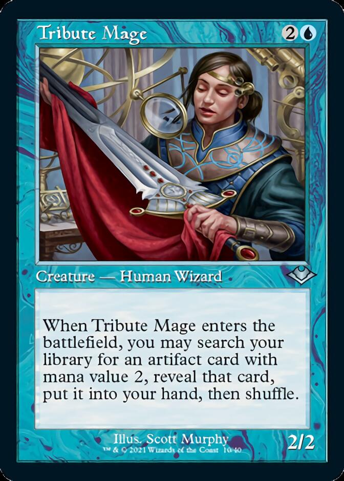 Tribute Mage (Retro Foil Etched) [Modern Horizons] | Jomio and Rueliete's Cards and Comics