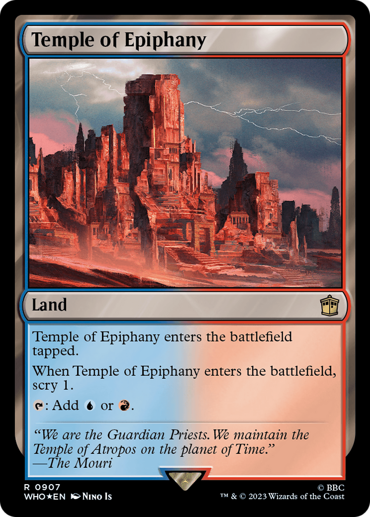Temple of Epiphany (Surge Foil) [Doctor Who] | Jomio and Rueliete's Cards and Comics
