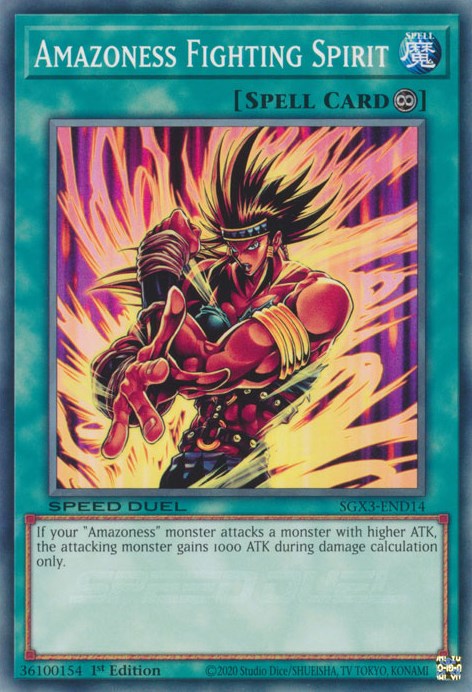 Amazoness Fighting Spirit [SGX3-END14] Common | Jomio and Rueliete's Cards and Comics