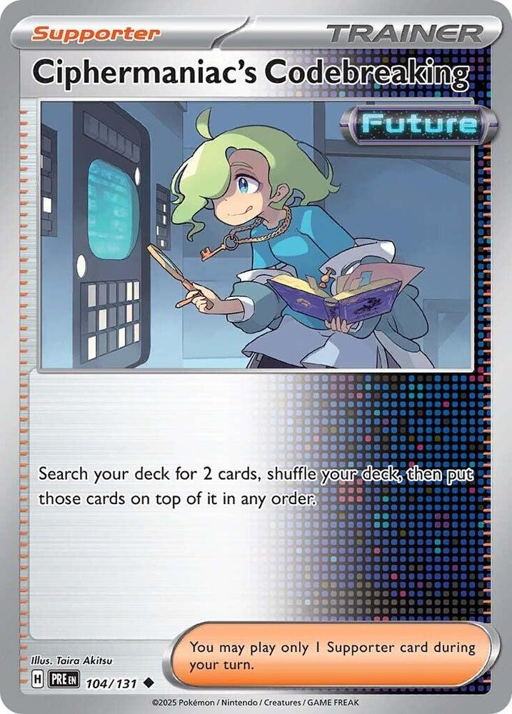 Ciphermaniac's Codebreaking (104/131) [Scarlet & Violet: Prismatic Evolutions] | Jomio and Rueliete's Cards and Comics