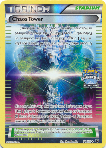 Chaos Tower (94/124) (National Championship Promo) [XY: Fates Collide] | Jomio and Rueliete's Cards and Comics