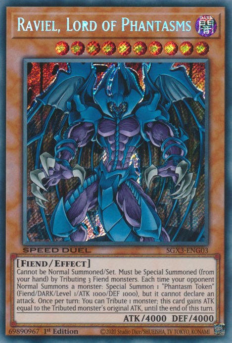 Raviel, Lord of Phantasms [SGX3-ENG03] Secret Rare | Jomio and Rueliete's Cards and Comics