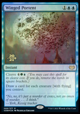 Winged Portent [Innistrad: Crimson Vow Prerelease Promos] | Jomio and Rueliete's Cards and Comics
