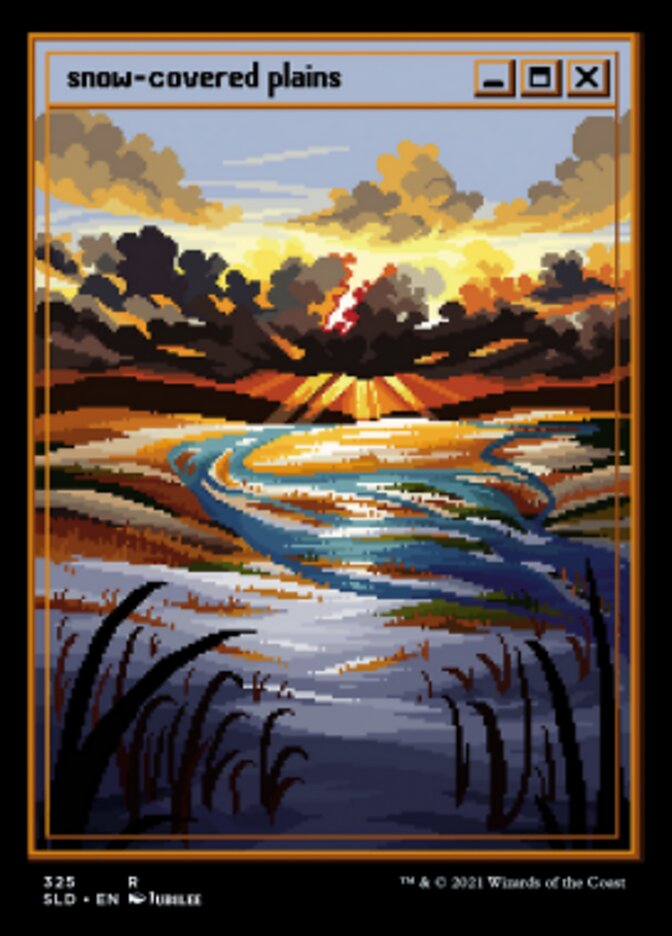 Snow-Covered Plains (325) [Secret Lair Drop Series] | Jomio and Rueliete's Cards and Comics