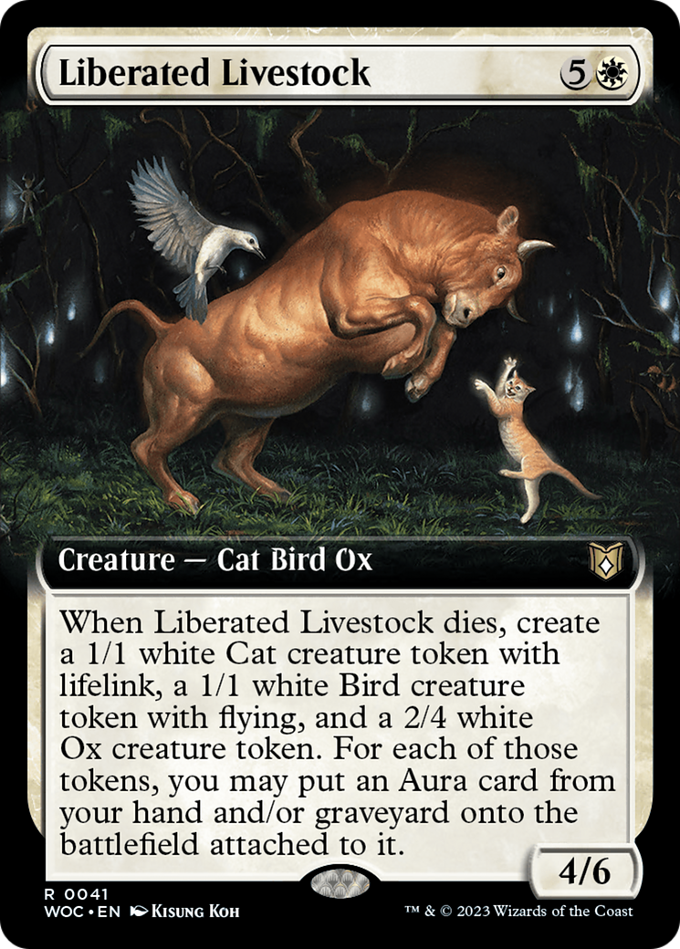 Liberated Livestock (Extended Art) [Wilds of Eldraine Commander] | Jomio and Rueliete's Cards and Comics