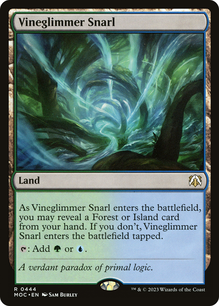Vineglimmer Snarl [March of the Machine Commander] | Jomio and Rueliete's Cards and Comics