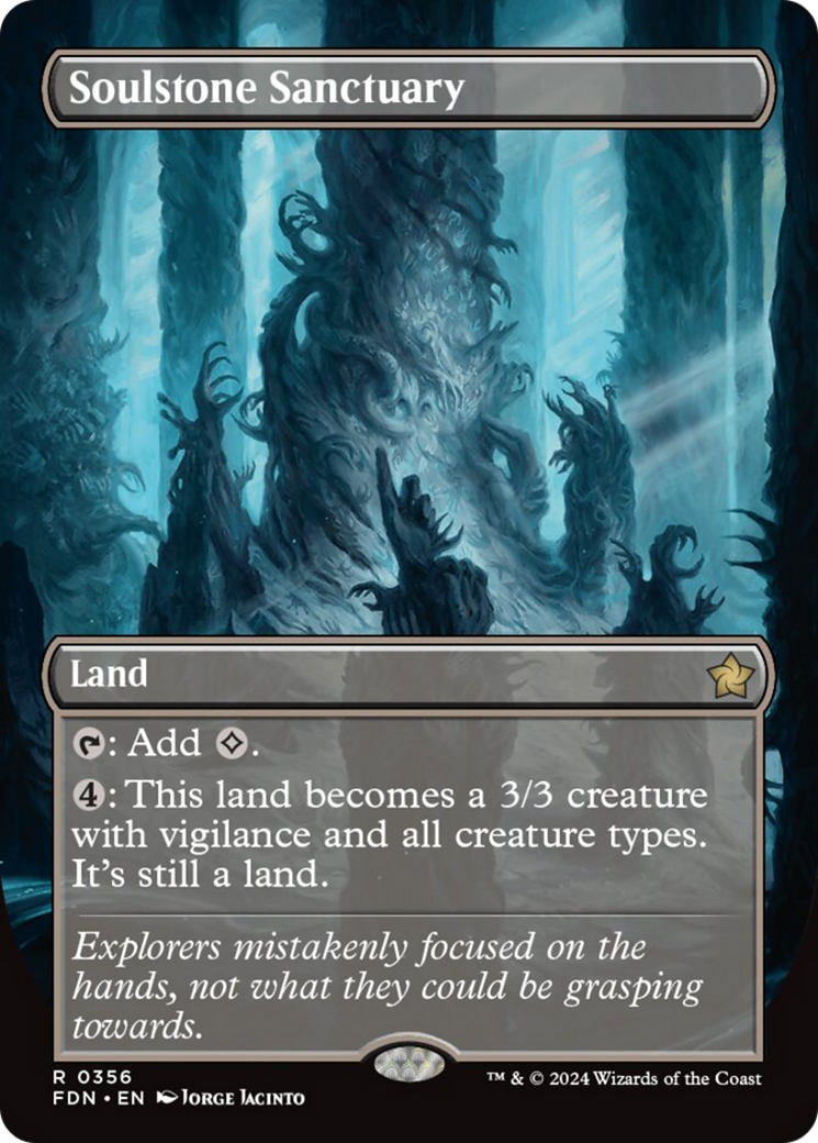 Soulstone Sanctuary (Borderless) [Foundations] | Jomio and Rueliete's Cards and Comics