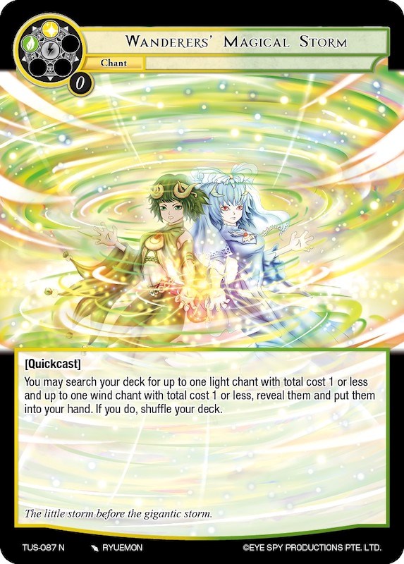 Wanderers' Magical Storm (TUS-087 N) [The Underworld of Secrets] | Jomio and Rueliete's Cards and Comics