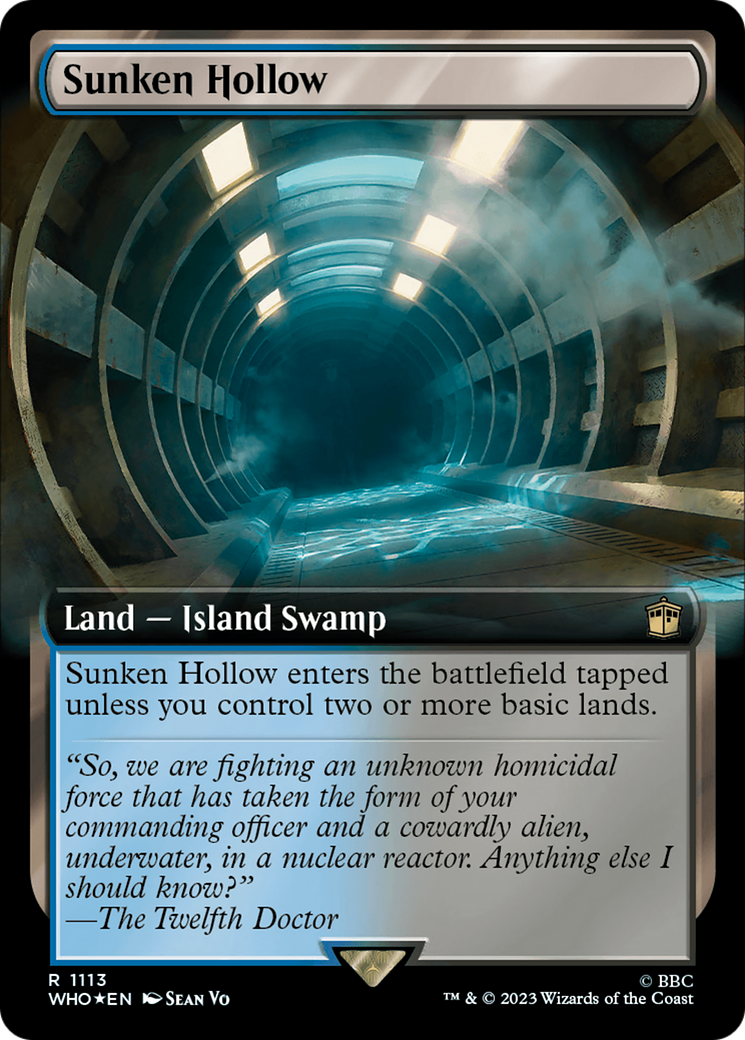 Sunken Hollow (Extended Art) (Surge Foil) [Doctor Who] | Jomio and Rueliete's Cards and Comics