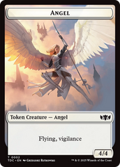 Angel // Spirit Double-Sided Token [Tarkir: Dragonstorm Commander Tokens] | Jomio and Rueliete's Cards and Comics