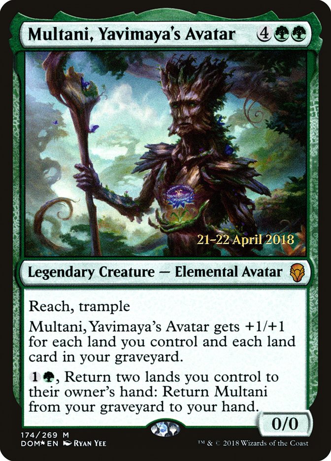 Multani, Yavimaya's Avatar [Dominaria Prerelease Promos] | Jomio and Rueliete's Cards and Comics