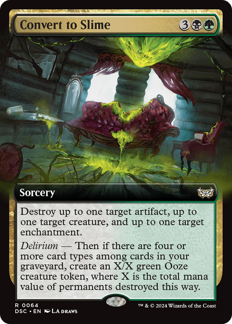 Convert to Slime (Extended Art) [Duskmourn: House of Horror Commander] | Jomio and Rueliete's Cards and Comics