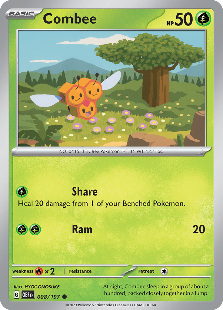Combee (008/197) [Scarlet & Violet: Obsidian Flames] | Jomio and Rueliete's Cards and Comics