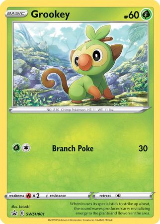 Grookey (SWSH001) [Sword & Shield: Black Star Promos] | Jomio and Rueliete's Cards and Comics