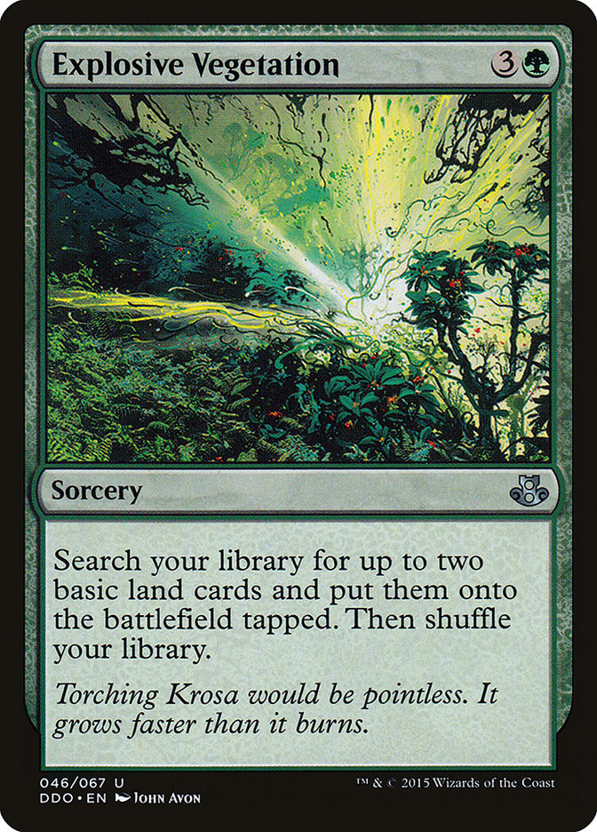 Explosive Vegetation [Duel Decks: Elspeth vs. Kiora] | Jomio and Rueliete's Cards and Comics