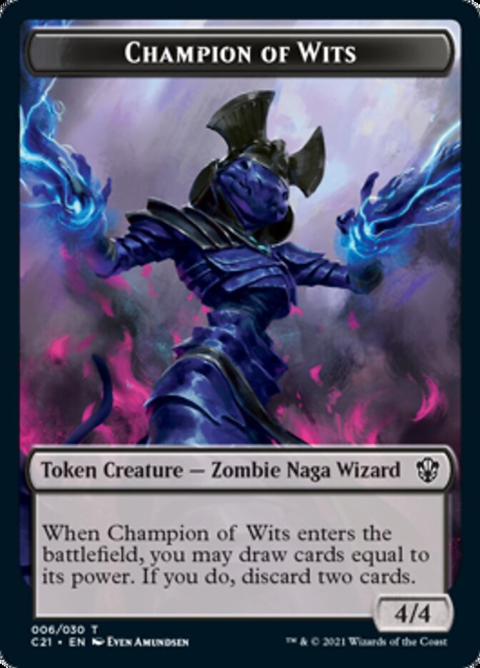 Eldrazi // Champion of Wits Double-Sided Token [Commander 2021 Tokens] | Jomio and Rueliete's Cards and Comics