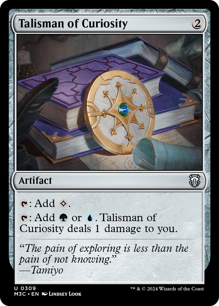 Talisman of Curiosity (Ripple Foil) [Modern Horizons 3 Commander] | Jomio and Rueliete's Cards and Comics