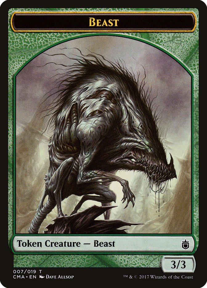 Beast Token (007/019) [Commander Anthology Tokens] | Jomio and Rueliete's Cards and Comics
