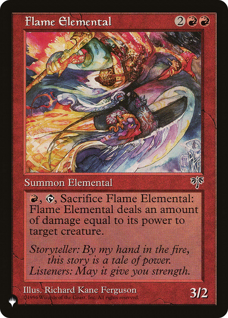 Flame Elemental [The List] | Jomio and Rueliete's Cards and Comics