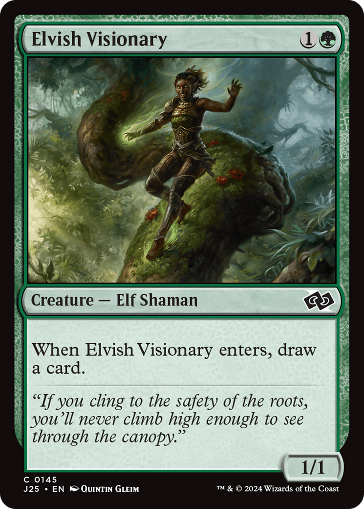 Elvish Visionary [Foundations Jumpstart] | Jomio and Rueliete's Cards and Comics