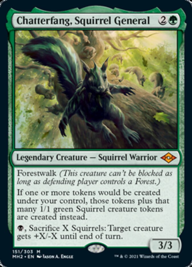 Chatterfang, Squirrel General [Modern Horizons 2] | Jomio and Rueliete's Cards and Comics