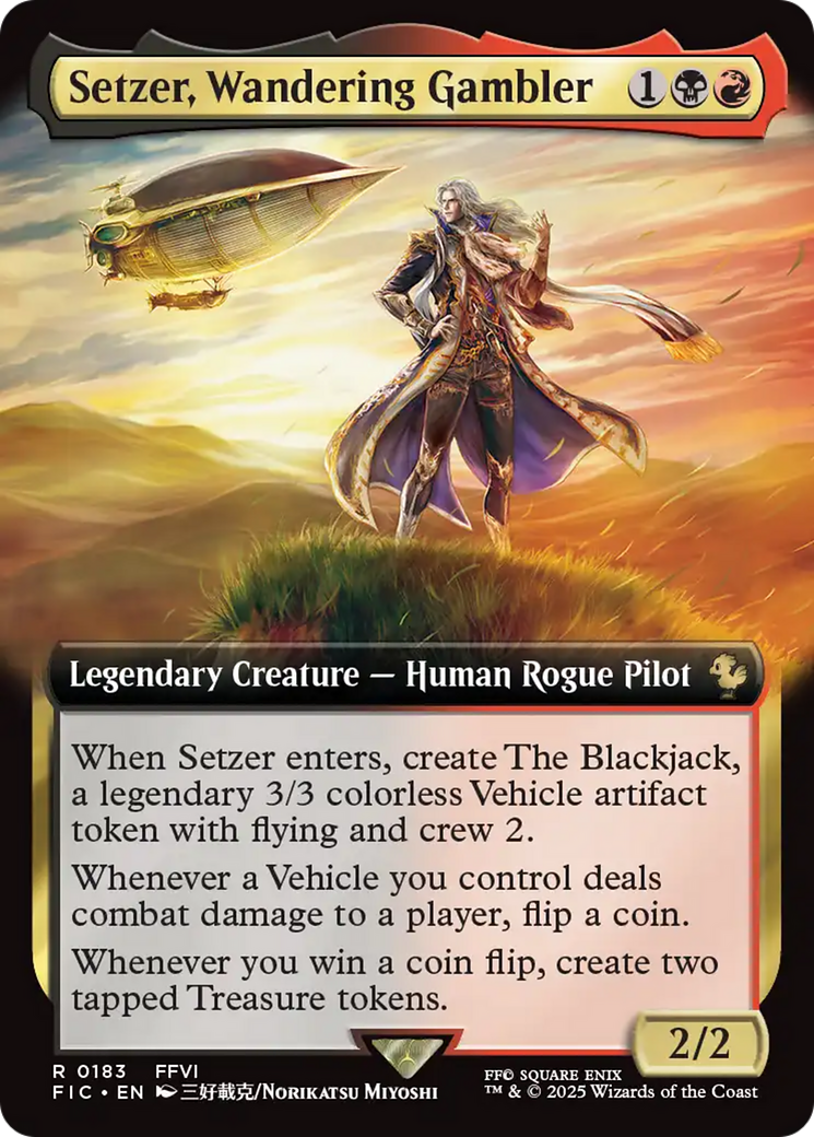Setzer, Wandering Gambler (Extended Art) [FINAL FANTASY Commander] | Jomio and Rueliete's Cards and Comics