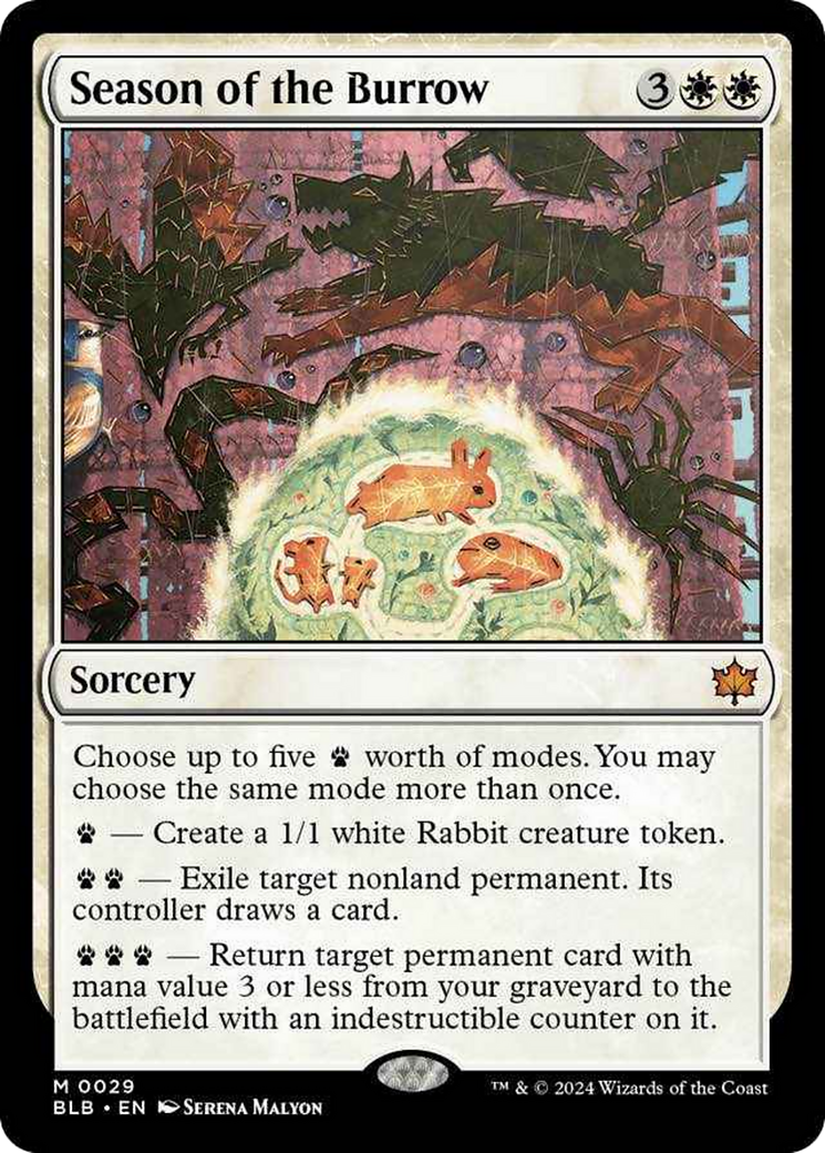 Season of the Burrow [Bloomburrow] | Jomio and Rueliete's Cards and Comics