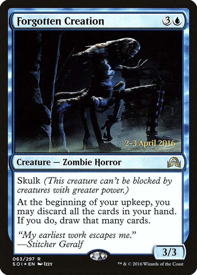 Forgotten Creation [Shadows over Innistrad Prerelease Promos] | Jomio and Rueliete's Cards and Comics