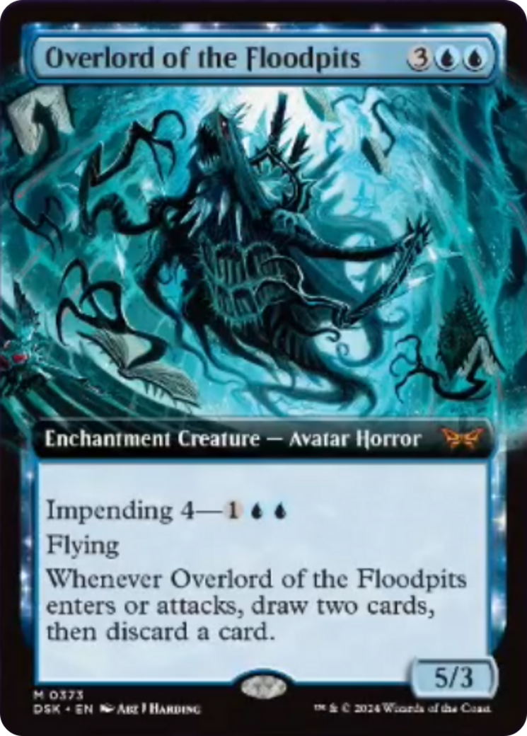 Overlord of the Floodpits (Extended Art) [Duskmourn: House of Horror] | Jomio and Rueliete's Cards and Comics