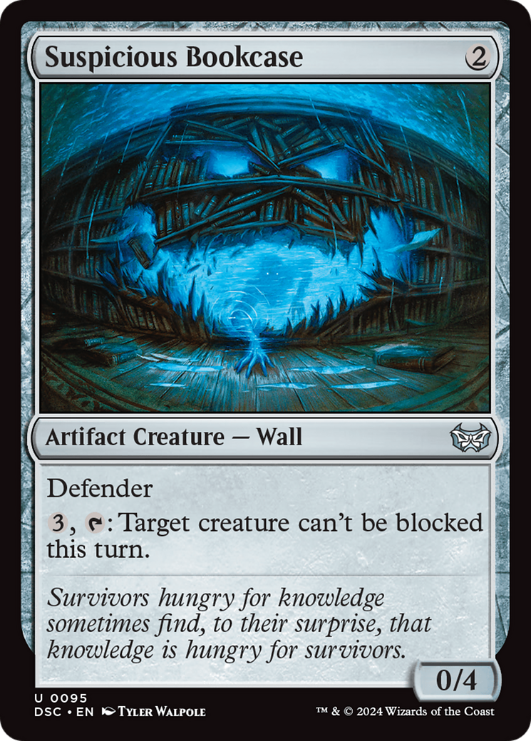 Suspicious Bookcase [Duskmourn: House of Horror Commander] | Jomio and Rueliete's Cards and Comics