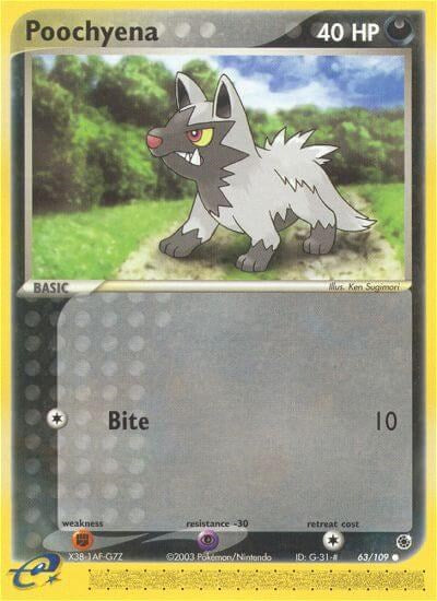 Poochyena (63/109) [EX: Ruby & Sapphire] | Jomio and Rueliete's Cards and Comics