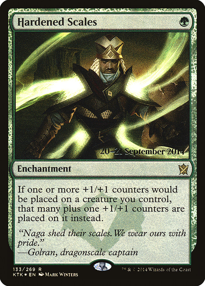 Hardened Scales [Khans of Tarkir Prerelease Promos] | Jomio and Rueliete's Cards and Comics