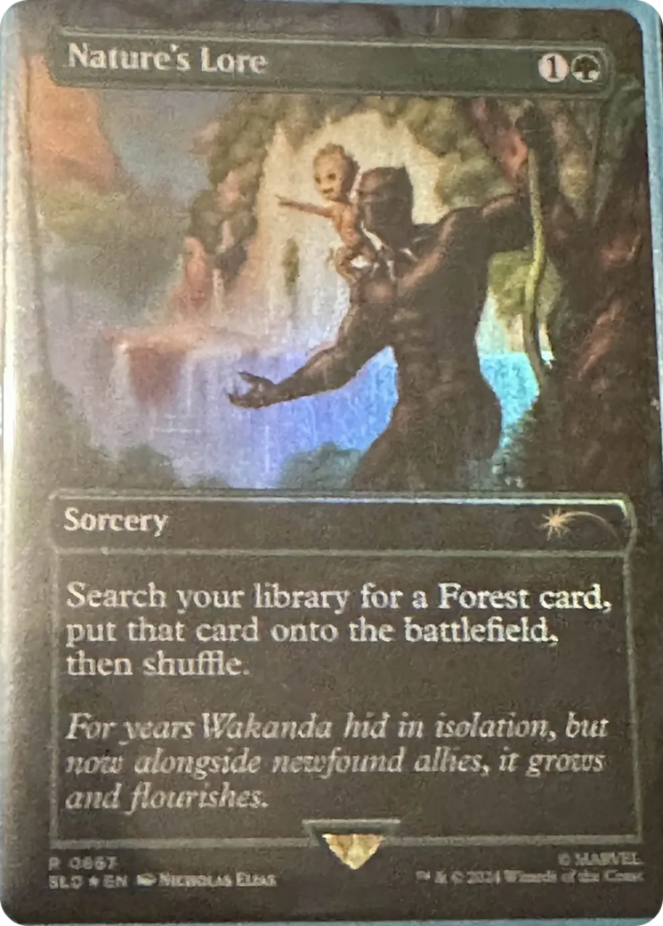 Nature's Lore (867) (Rainbow Foil) [Secret Lair Drop Series] | Jomio and Rueliete's Cards and Comics