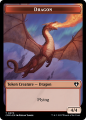 Dragon // Kor Ally Double-Sided Token [Commander Masters Tokens] | Jomio and Rueliete's Cards and Comics