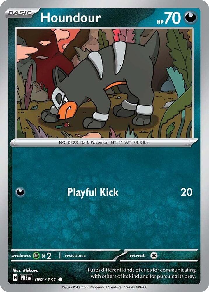 Houndour (062/131) [Scarlet & Violet: Prismatic Evolutions] | Jomio and Rueliete's Cards and Comics