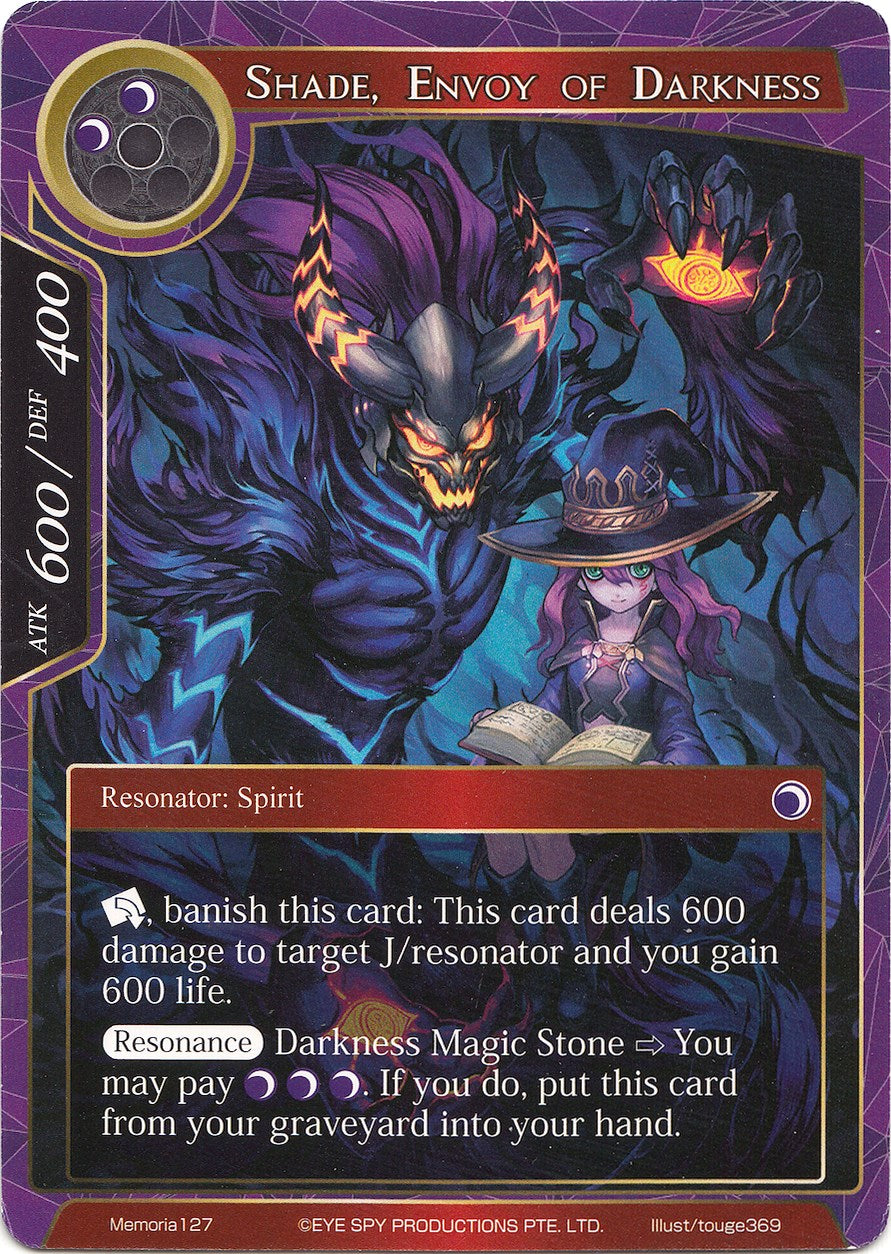 Shade, Envoy of Darkness (Memoria127) [Alice Origin Memoria Cards] | Jomio and Rueliete's Cards and Comics