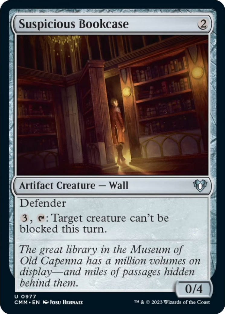 Suspicious Bookcase [Commander Masters] | Jomio and Rueliete's Cards and Comics