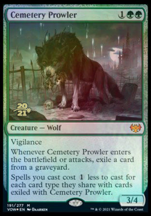 Cemetery Prowler [Innistrad: Crimson Vow Prerelease Promos] | Jomio and Rueliete's Cards and Comics