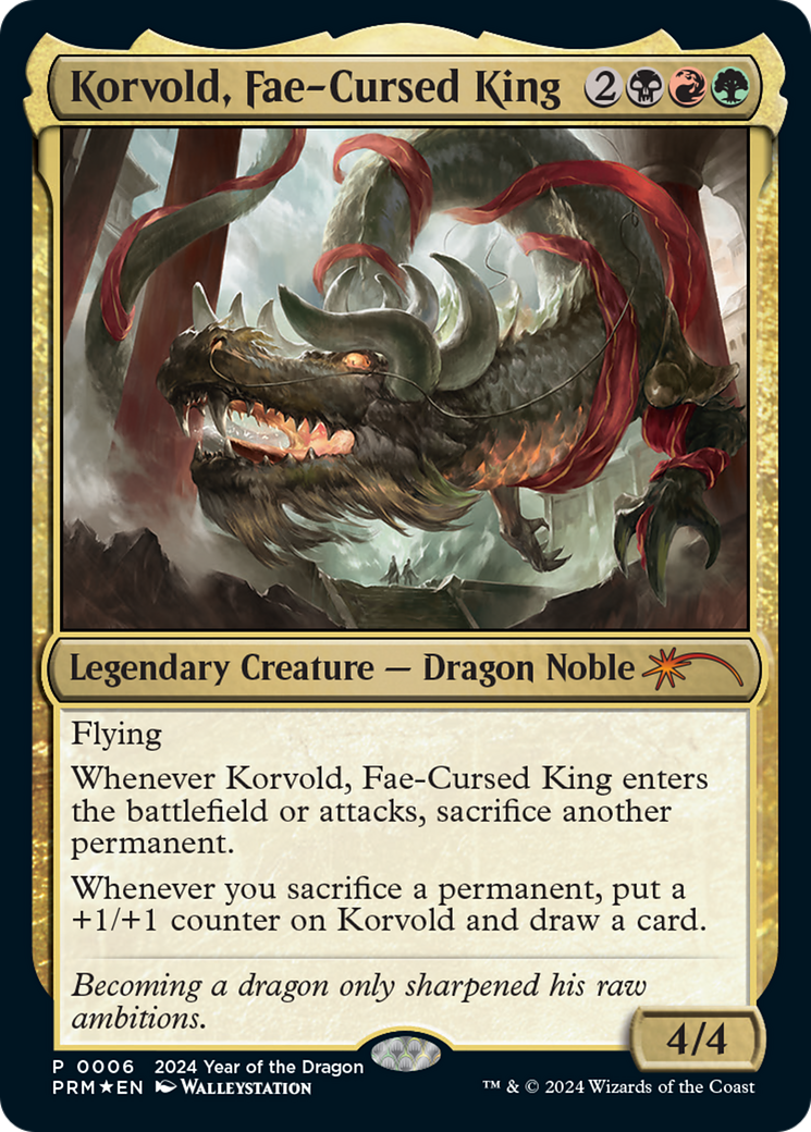 Korvold, Fae-Cursed King (Year of the Dragon 2024) [Standard Showdown Promos] | Jomio and Rueliete's Cards and Comics