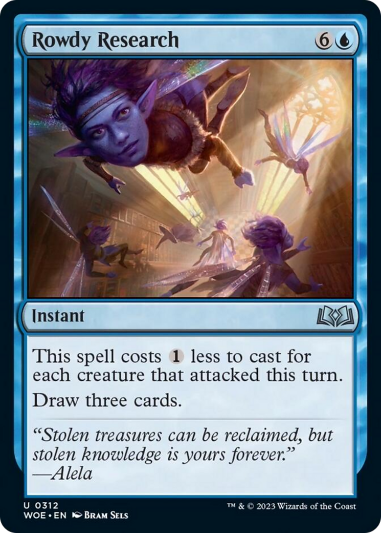 Rowdy Research [Wilds of Eldraine] | Jomio and Rueliete's Cards and Comics